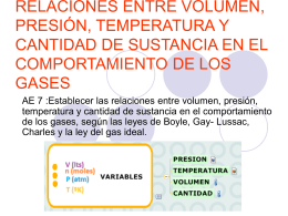 LOS GASES: LEY DE BOYLE