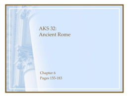 AKS 32: Ancient Greece & Rome