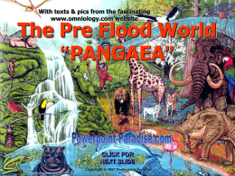 The Pre Flood World - Powerpoint Paradise