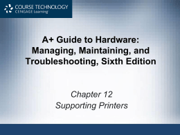 A+ Guide To Hardware - Faculty Web Sites