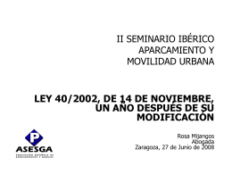 LEY 40/2002 REGULADORA DEL CONTRATO DE …