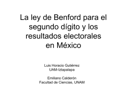 Ley de Benford - Welcome to em.fis.unam.mx
