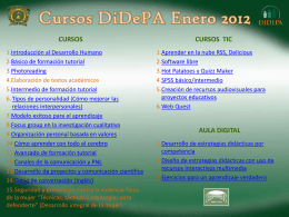 Cursos DiDePA Enero 2012