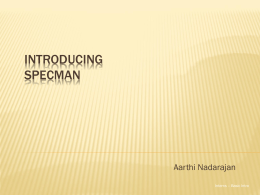 Introducing Specman