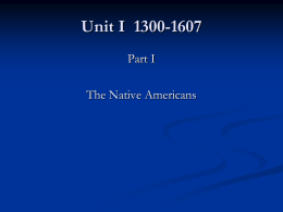 Unit I 1300-1607