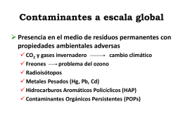 Contaminantes a escala global