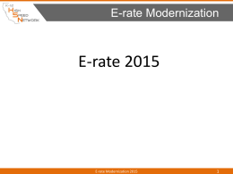 E-rate Modernization