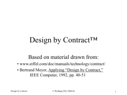Design by Contract™