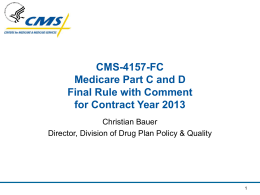 CMS-4157-FCMedicare Part C and D Final Rule with …