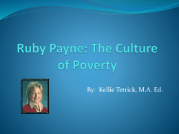Ruby Payne Training - West Virginia Department of …