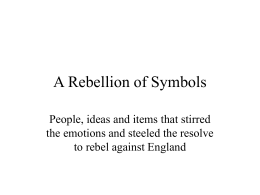 A Rebellion of Symbols