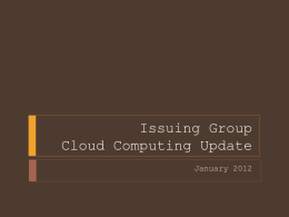 Issuing Group Cloud