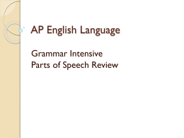 AP English Language - Aurora High School
