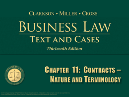 Clarkson, Business Law 13th