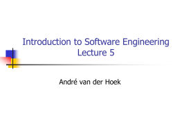 ICS 52 Intro to Software Engineering