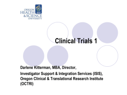 Clinical Trial Budgets for Fiscal Managers
