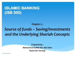 ISLAMIC BANKING (ISB 300) - Universiti Teknologi MARA
