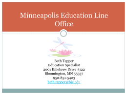 Minneapolis Education Line Office