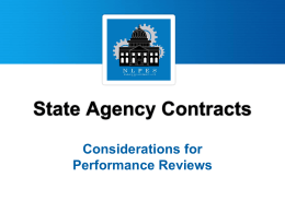 Contract Management - National Conference of State