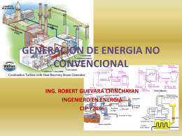GENERACION DE ENERGIA NO CONVENCIONAL