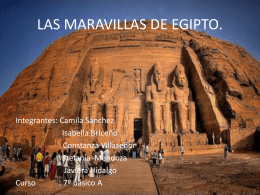 LAS MARAVILLAS DE EGIPTO.