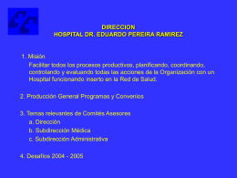 DIRECCION HOSPITAL DR. EDUARDO PEREIRA RAMIREZ