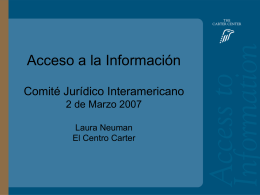 Access to Information: Bolivia