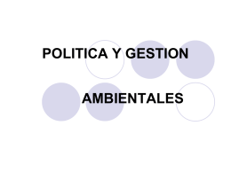 POLITICA Y GESTION