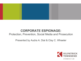 CORPORATE ESPIONAGE: How to Prevent It and How to …