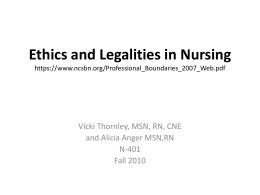 Ethics and Nursing - Shelbye's CSON Notes Blog