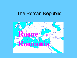 The Roman Republic - Faculty Server Contact
