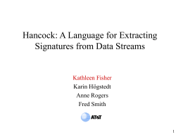 Hancock: A Language for Extracting Signatures from Data