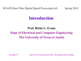 Introduction - University of Texas at Austin