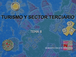 TURISMO Y SECTOR TERCIARIO