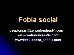Fobia social - Familianova Schola