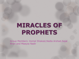 Miracles of Prophet Isa (A.S.)