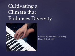 Cultivating a Climate that Embraces Diversity