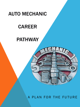 Auto MechANIC Career pATHWAY