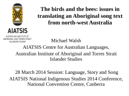 The birds and the bees: issues in translating an