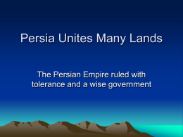 Persia Unites Many Lands