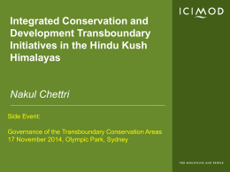 ICIMOD - Global Transboundary Protected Areas Network
