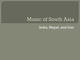 Music of South Asia - Lake County Schools