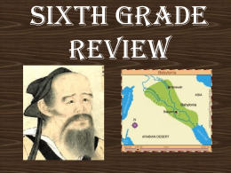 Sixth Grade Review - Los Alamitos Unified School District