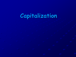 Capitalization - Iroquois Central School District