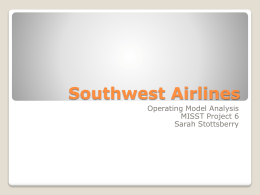 Southwest Airlines - Muskingum University