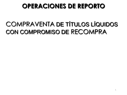 OPERACIONES DE REPORTO