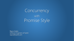 Concurrency with Promise Style