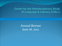 Center for the Interdisciplinary Study of Language