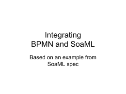 SoaML and BPMN composition