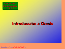 Tema 1 de Oracle